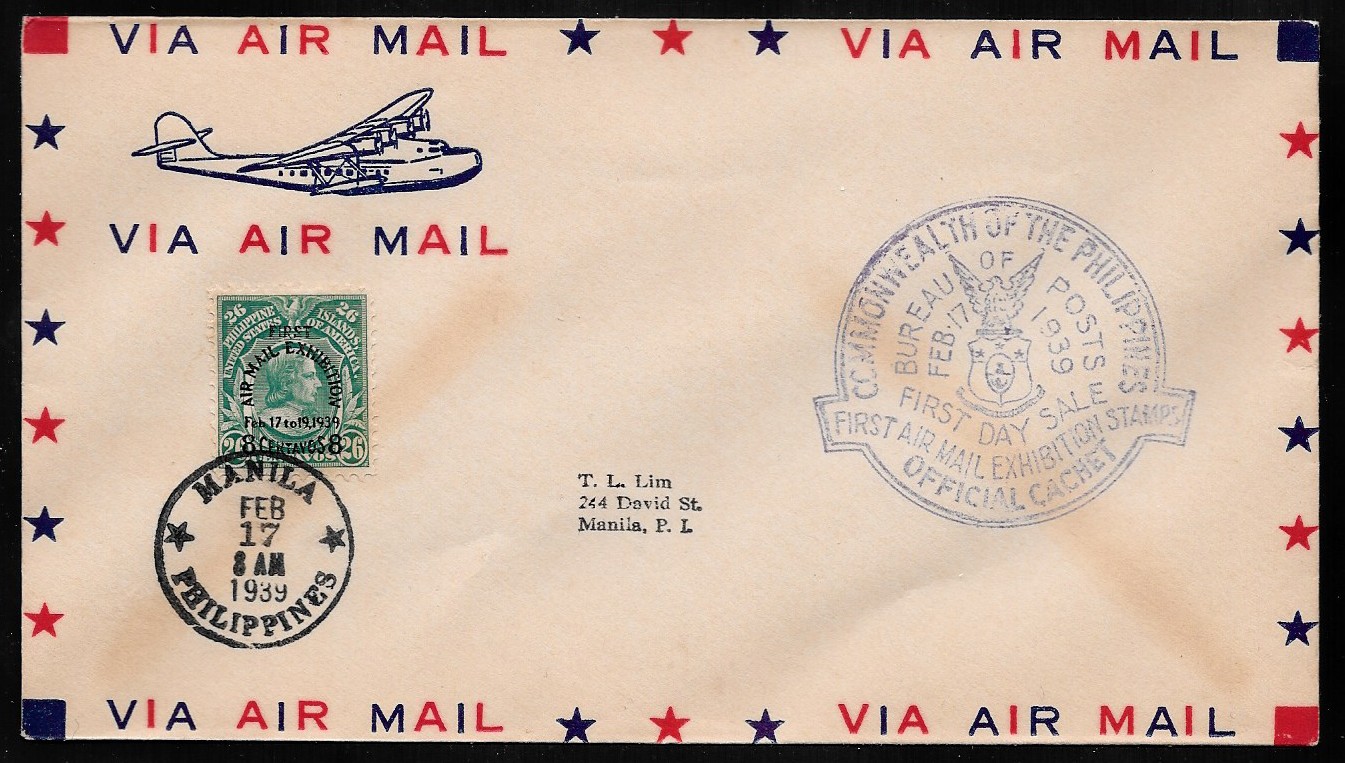 Philippines 1939 First Day Air Mail 
